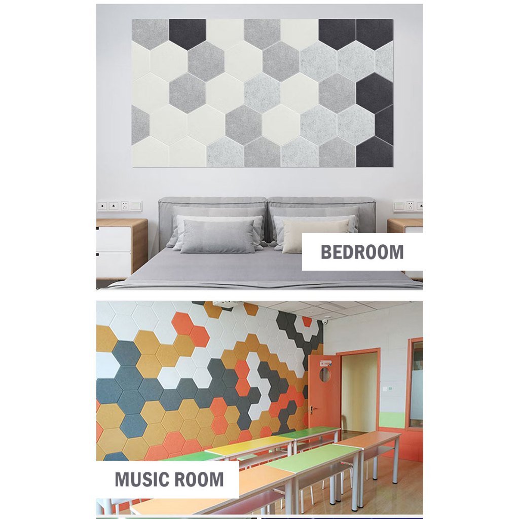 Self-adhesive Hexagon Soundproof Stickers