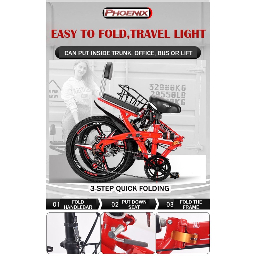 Phoenix 20 Inch Foldable Bicycle Bike