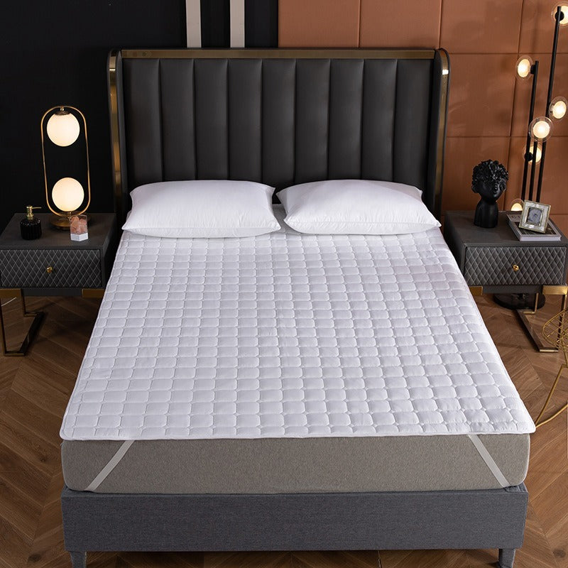 Mattress Protector with Elastic Band 4 Sizes Cotton Topper Household Bedding Washable Breathable Pad