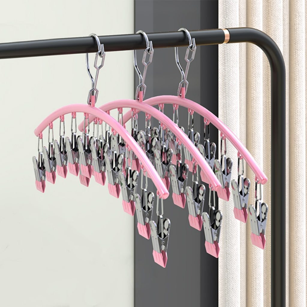 Premium Windproof Sock Drying Hanger Stainless Steel