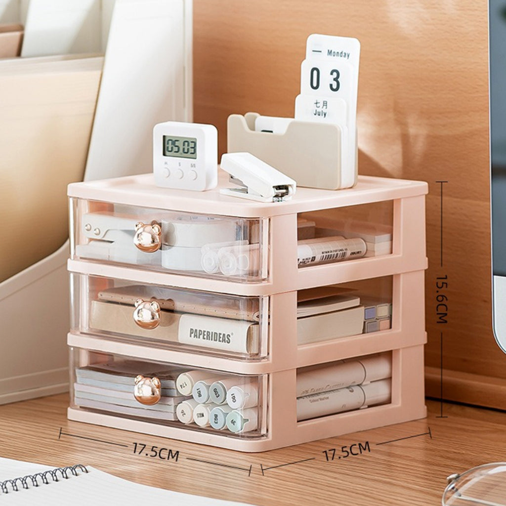 3 Layer Bear Desktop Storage Box