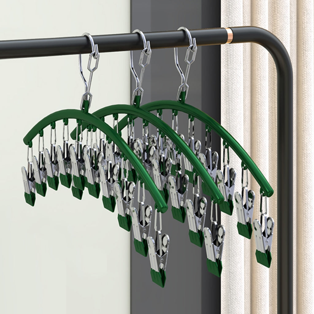 Premium Windproof Sock Drying Hanger Stainless Steel