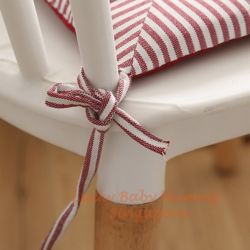 Cotton-Linen Checkered Cushion / Cover Sofa Office Chair / Square Seat Cushion / Colourful Mat Cushion