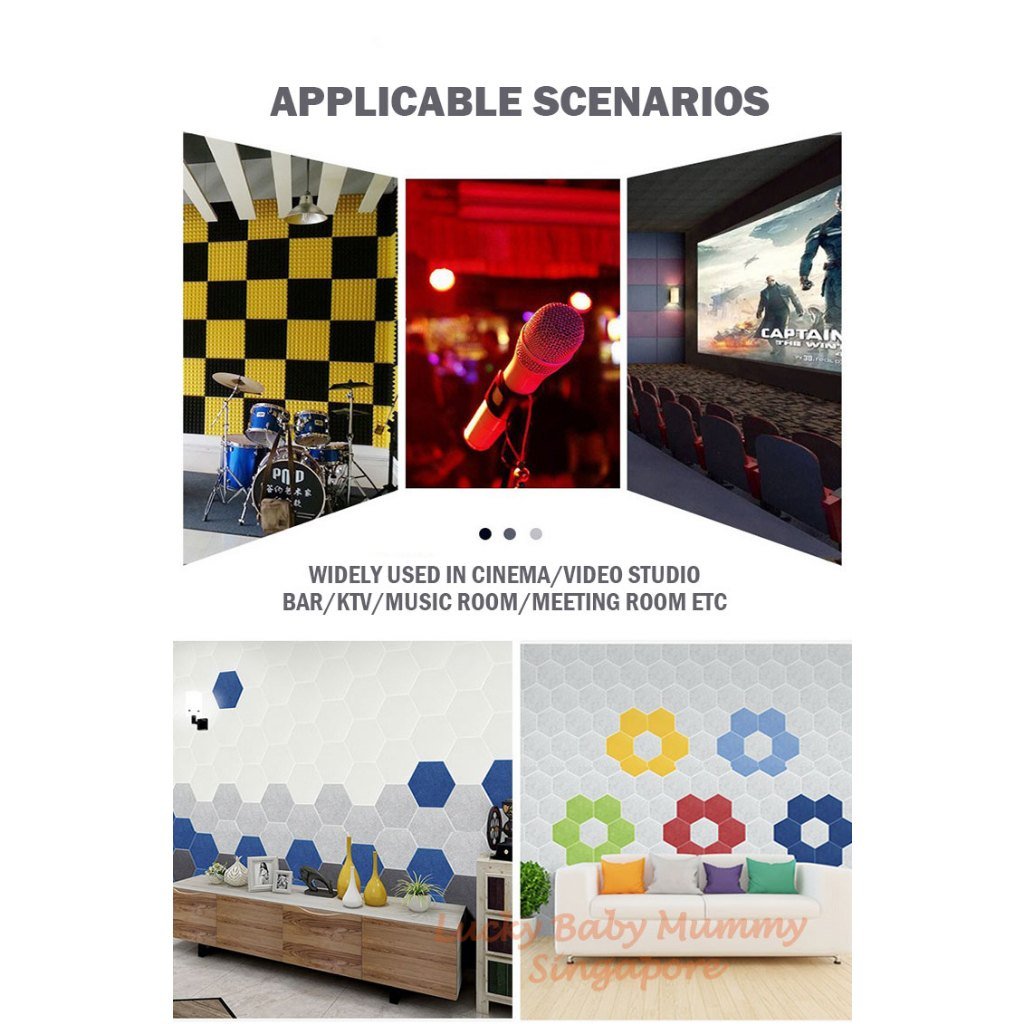 Self-adhesive Hexagon Soundproof Stickers