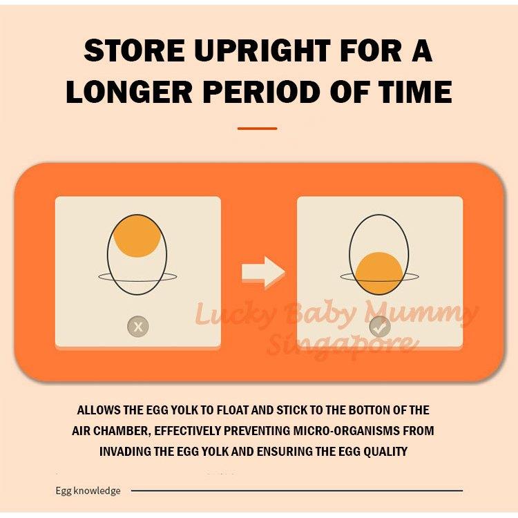 Egg Storage Box with Drawer Double Layer