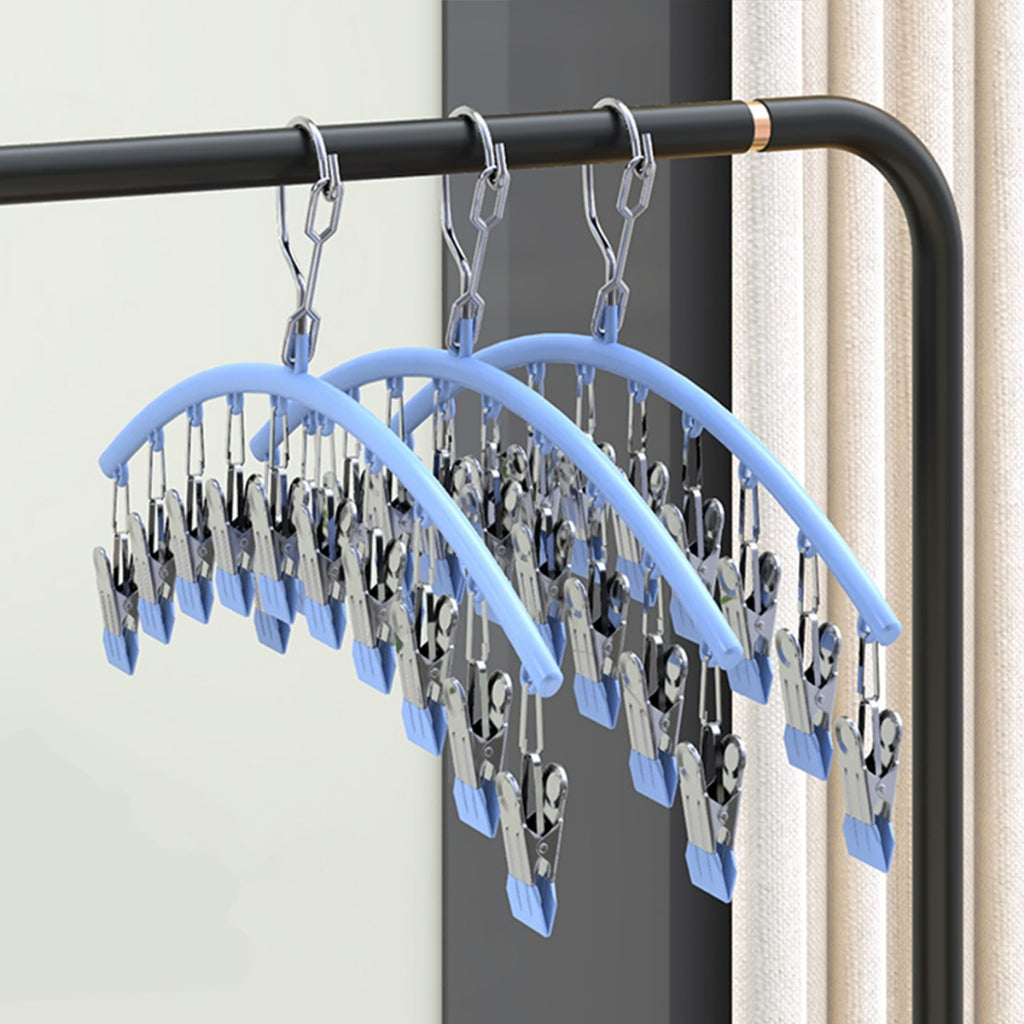 Premium Windproof Sock Drying Hanger Stainless Steel