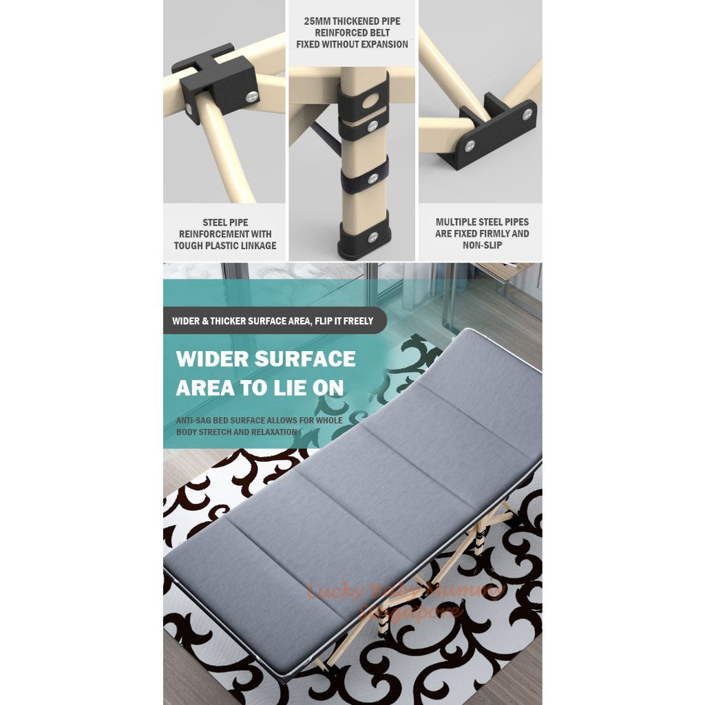 Foldable Sleeping Camping Bed Single