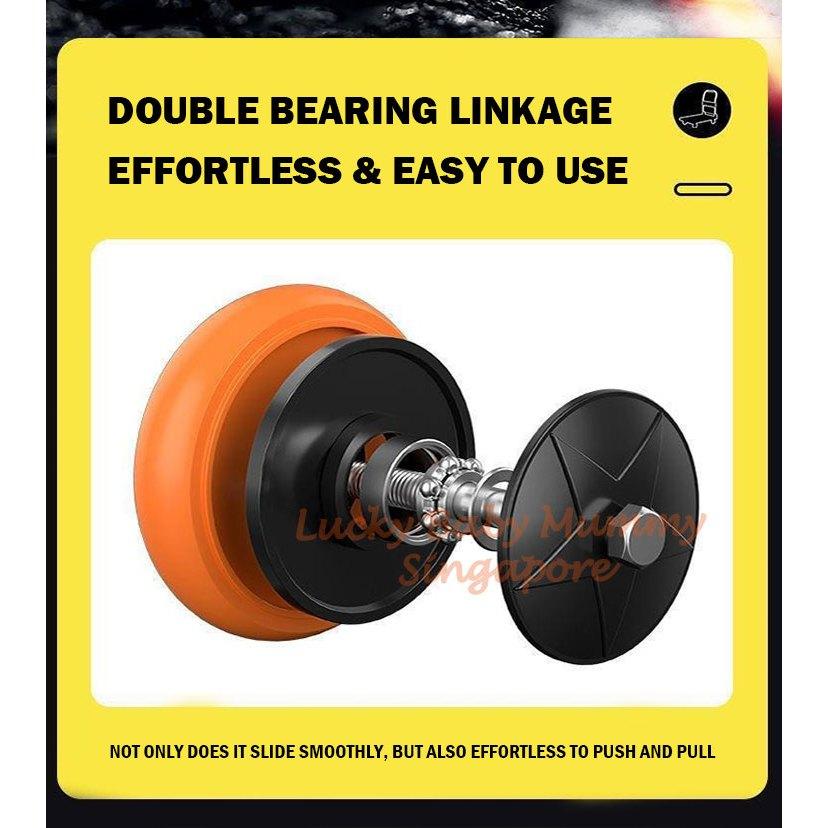 Foldable Large Capacity Mute Trolley with Armrest