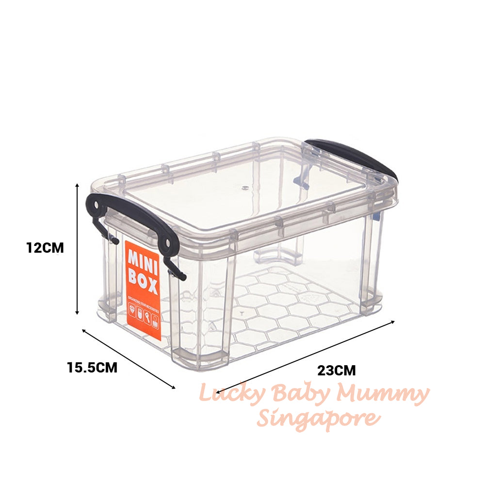 Transparent Multi-Use Storage Box / Plastic Storage Container With Comfortable Handle / Storage Organiser
