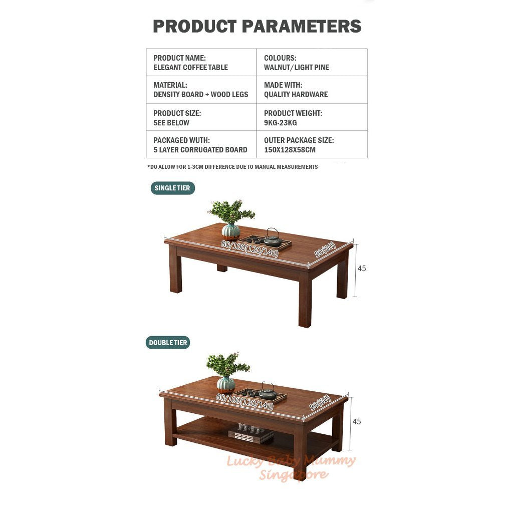 H226 Wooden Coffee Table