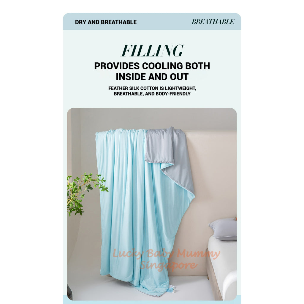 Class A Cooling Silk Summer Blanket/Washable Ice Silk Summer Quilt/Cotton Quilt Suitable For Summer