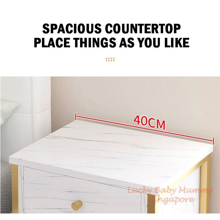 Nordic Bedside Table with Drawer