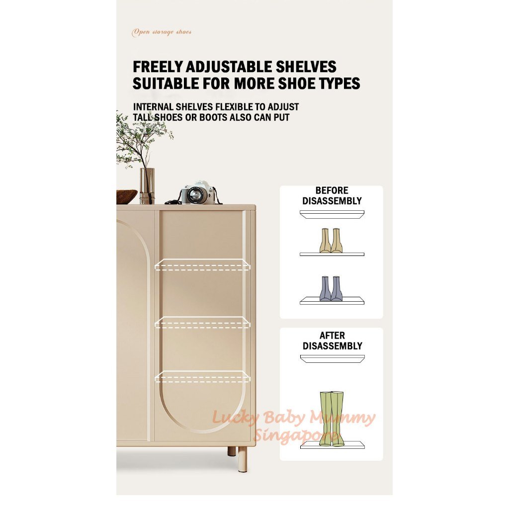 Minimalist Romantic Shoe Cabinet