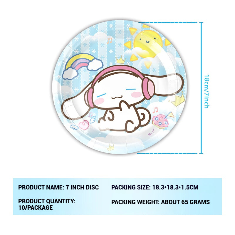 Cinnamoroll Party Supplies / Cinnamoroll Theme Party Decoration / Event Kit / Birthday Ornaments