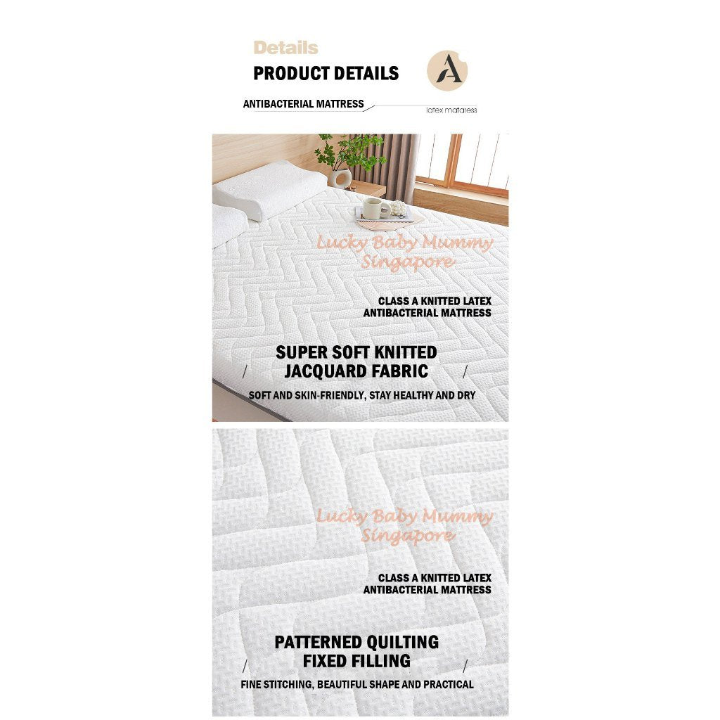 Elastic Band Knitted Latex Mattress Topper