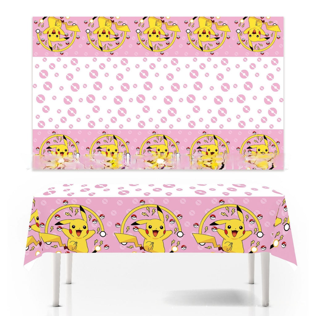 【Pink Series】Pokemon Party Supplies / Pokemon Theme Party Decoration / Event Kit / Birthday Ornament