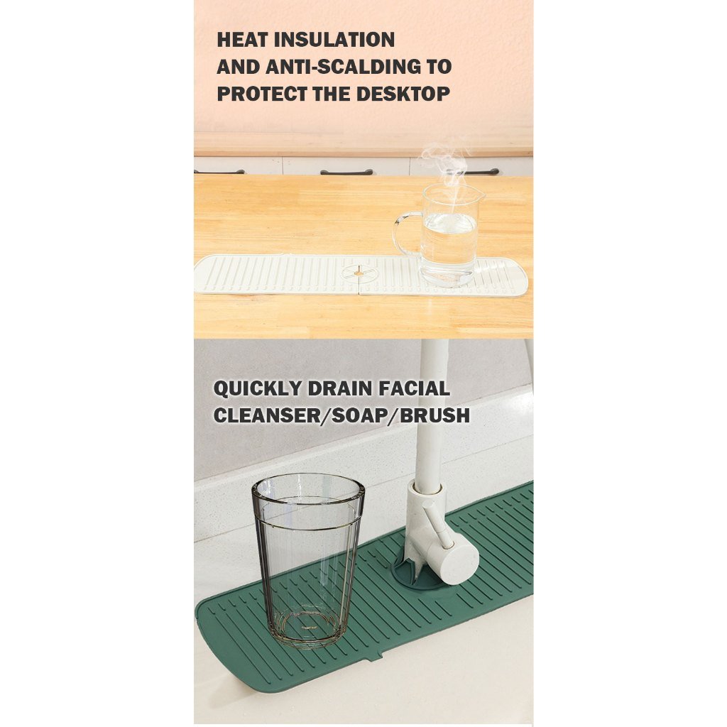 Silicone Sink Splash Guard and Faucet Mat