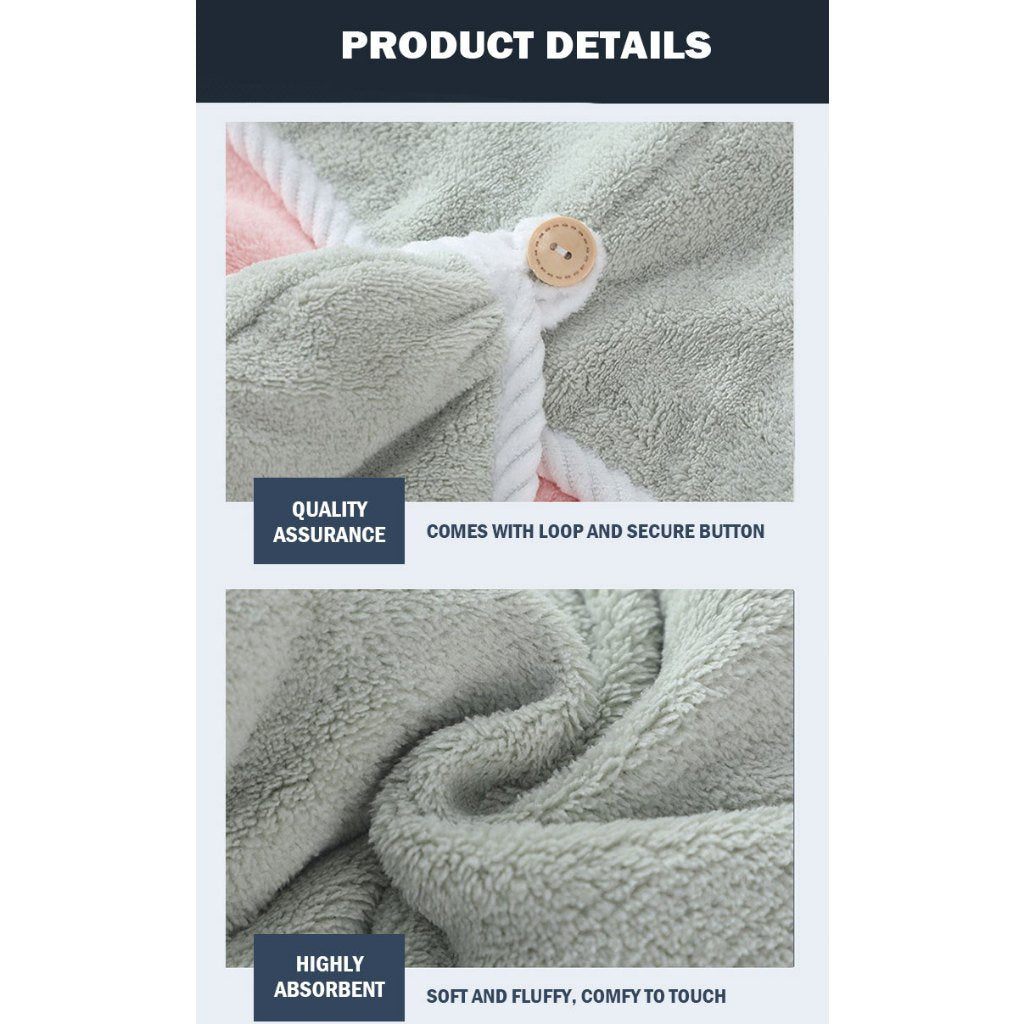 Hair Drying Towel Cap