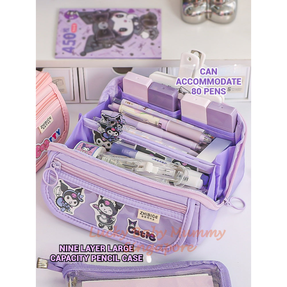 Prism Pencil Case/ 9 Layer Stationery Box/ Large Capacity Cartoon Pencil Case/ Stationery Organizer