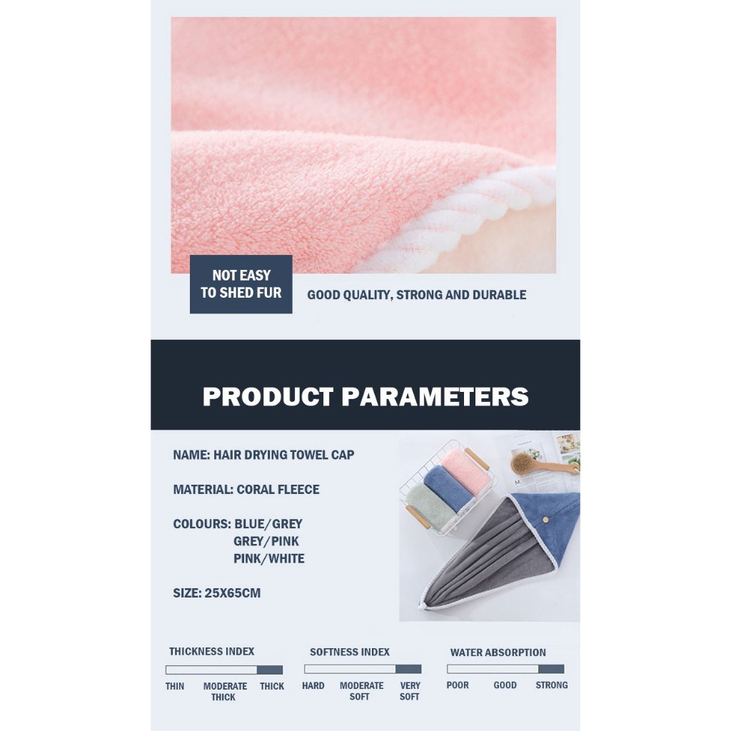 Hair Drying Towel Cap