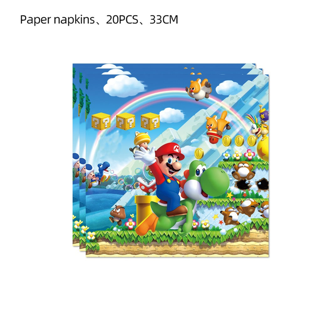 Super Mario Party Supplies / Super Mario Theme Party Decoration / Event Kit / Birthday Ornaments