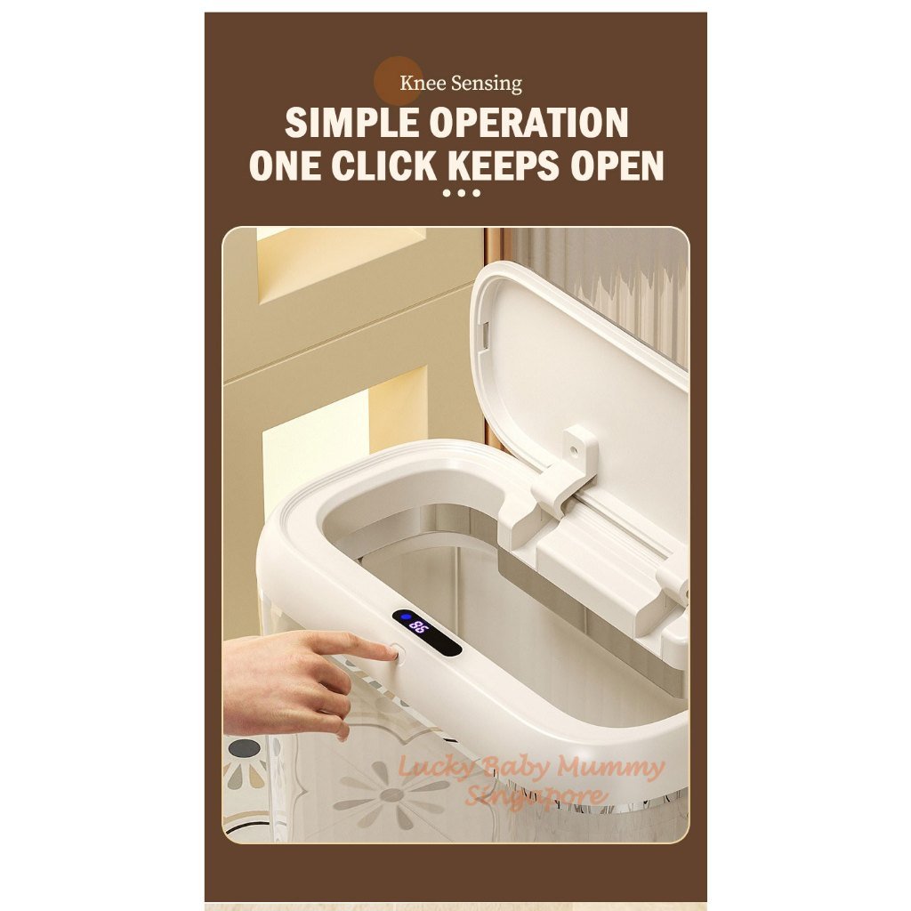 Slim Smart Sensor Dustbin with PET Barrel