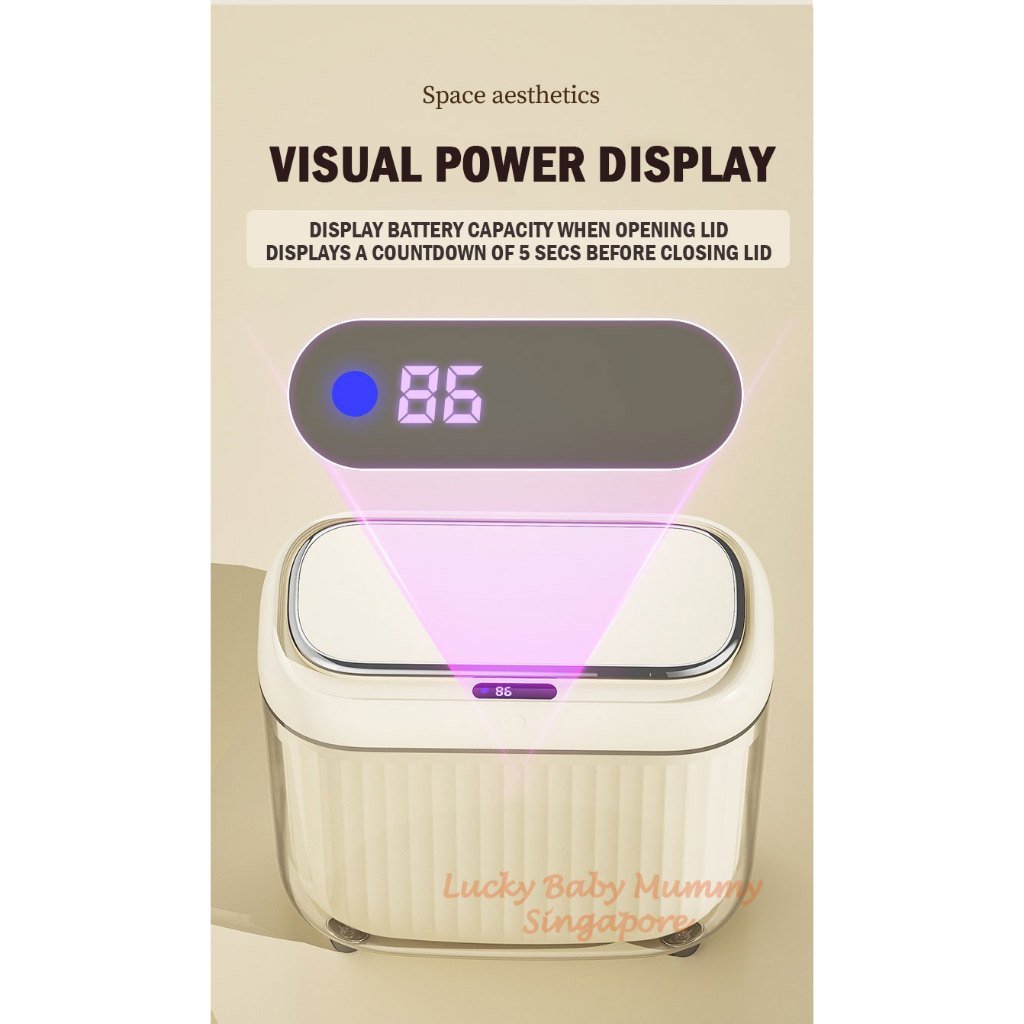 Slim Smart Sensor Dustbin with PET Barrel