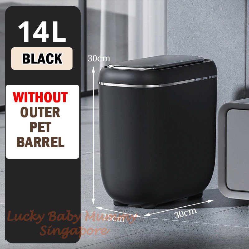 Slim Smart Sensor Dustbin with PET Barrel