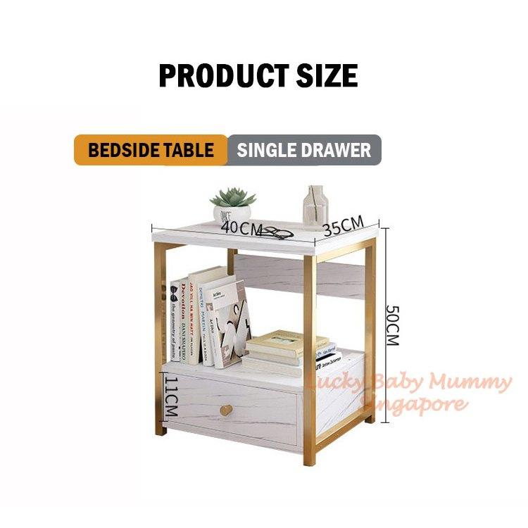 Nordic Bedside Table with Drawer