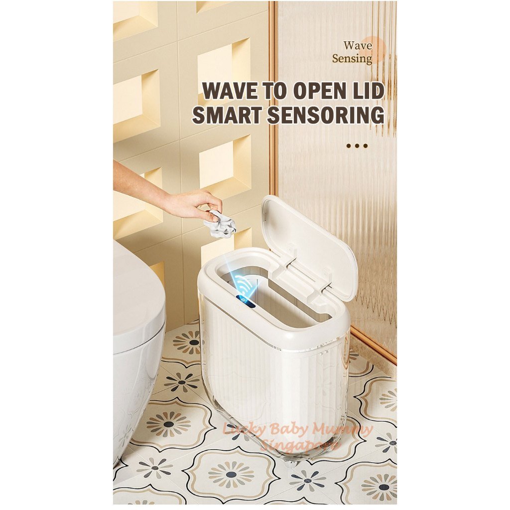 Slim Smart Sensor Dustbin with PET Barrel