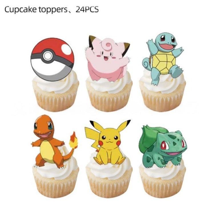 【Blue Series】Pokemon Party Supplies / Pokemon Theme Party Decoration / Event Kit / Birthday Ornament
