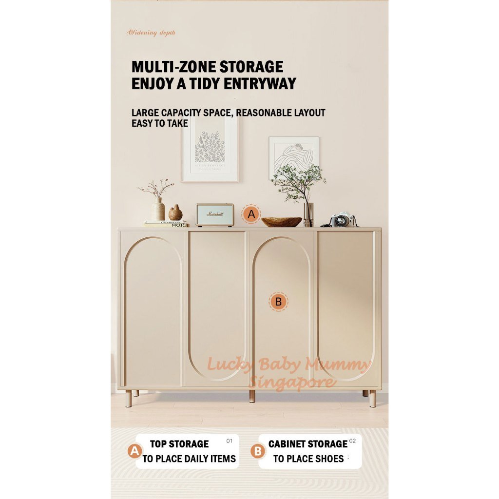 Minimalist Romantic Shoe Cabinet