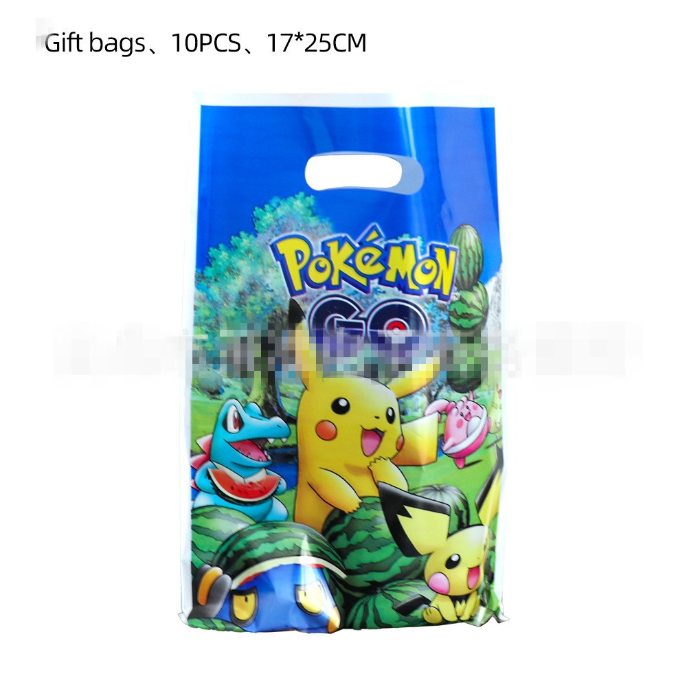 【Blue Series】Pokemon Party Supplies / Pokemon Theme Party Decoration / Event Kit / Birthday Ornament