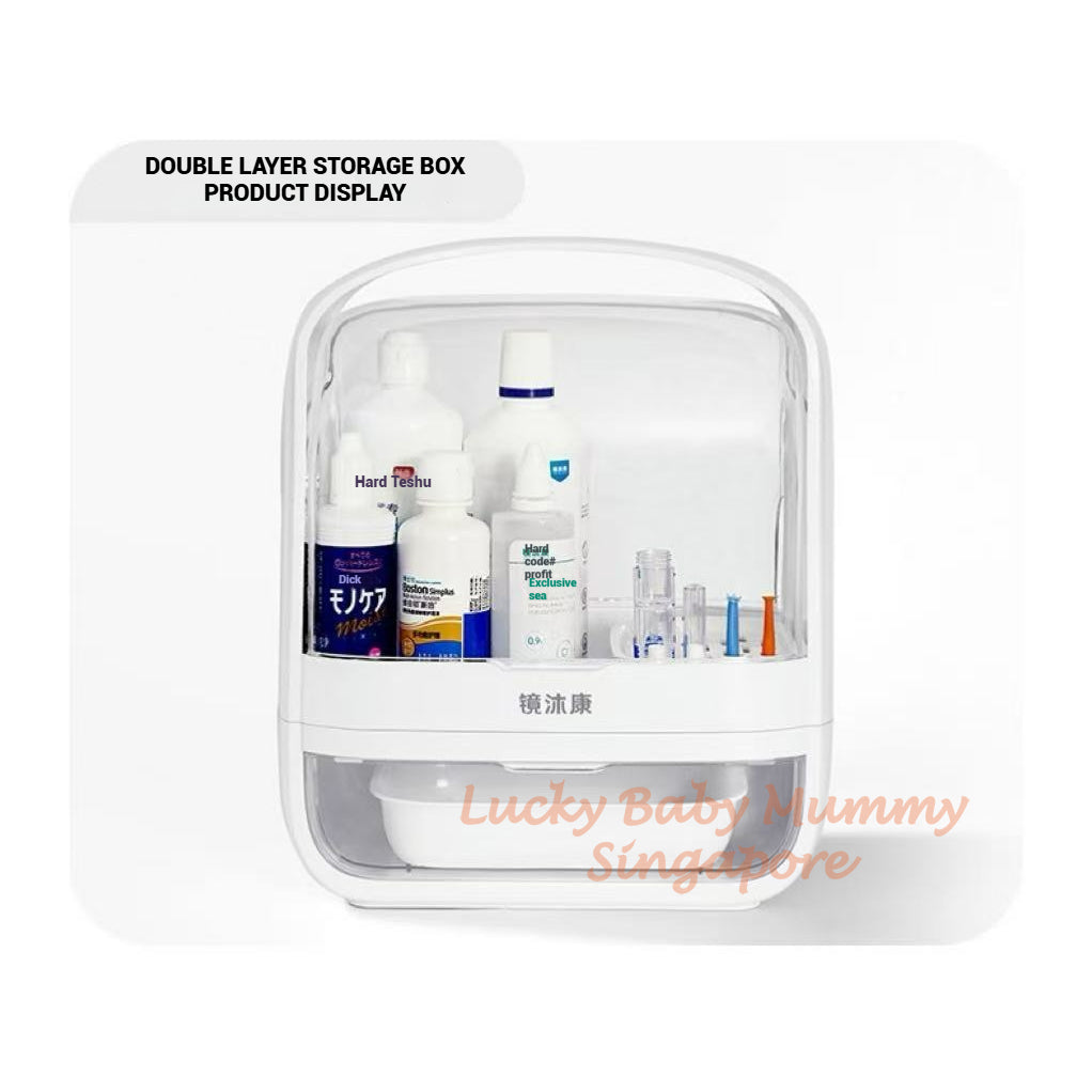 Orthokeratology Lens Storage Box/RGP Glasses & Hard Lenses Multilayer Storage Organizer