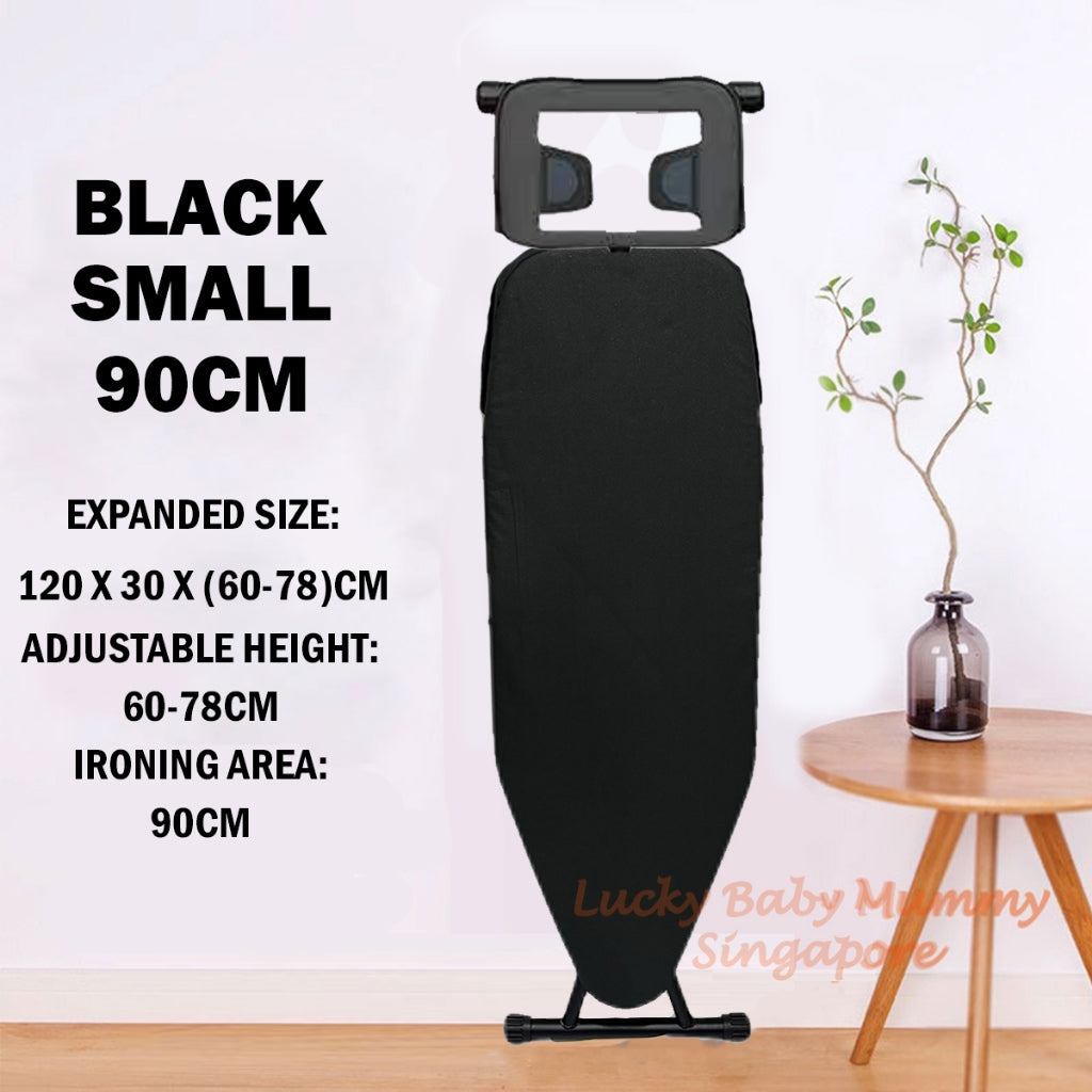 Standing Ironing Board with Premium Board Cover and Iron Rest