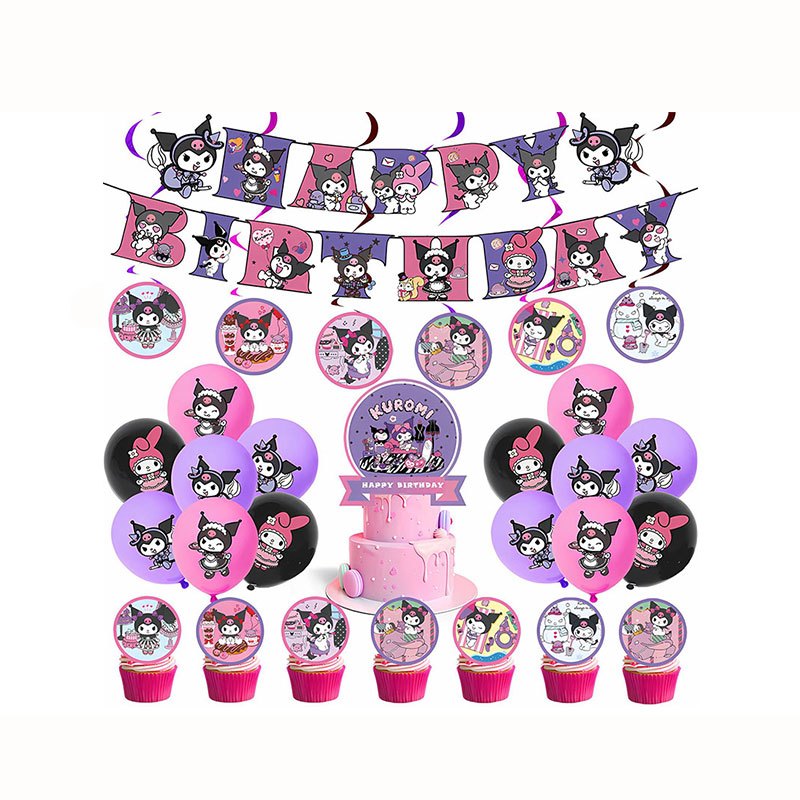 Kuromi Party Supplies / Kuromi Theme Party Decoration / Party And Event Kit / Birthday Ornaments