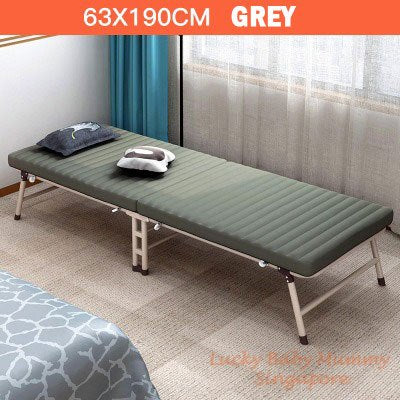 Foldable Single Bed with Adjustable Backrest