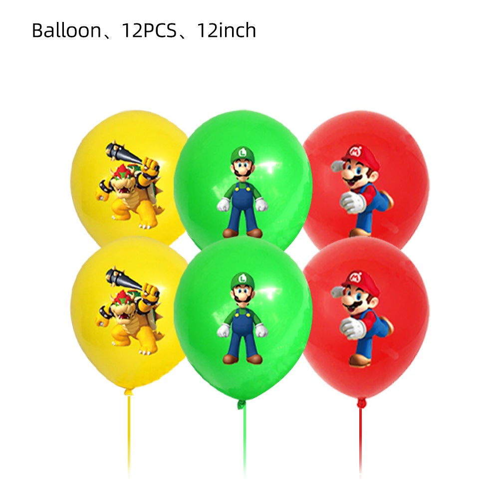 Super Mario Party Supplies / Super Mario Theme Party Decoration / Event Kit / Birthday Ornaments