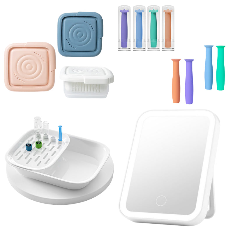 RGP & Ortho-K Lens Accessories/Light Mirror/Drain Rinse Tray/Drain Rinse Box/Wearing&Removal Stick