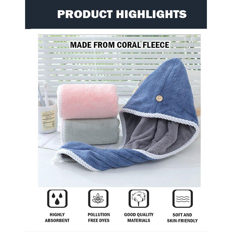 Hair Drying Towel Cap