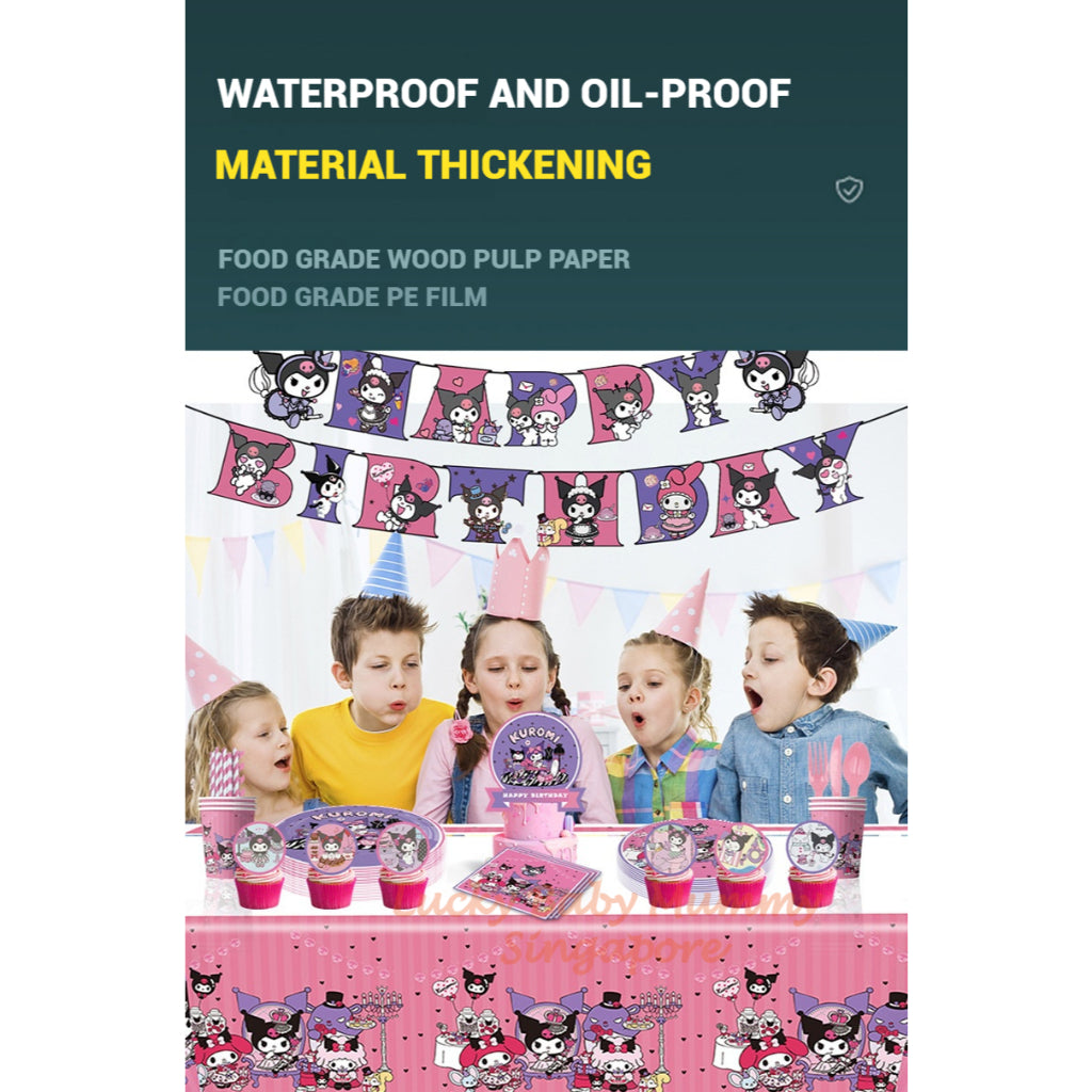 Kuromi Party Supplies / Kuromi Theme Party Decoration / Party And Event Kit / Birthday Ornaments