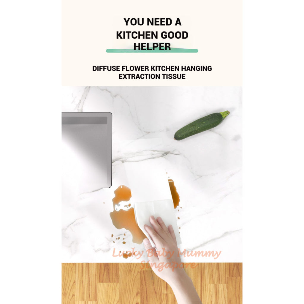 【4 Packs / Box】ManHua 2-Ply 200 Sheets Kitchen Towel Paper / Hanging Paper Towel / Wall-Mounted Napkin