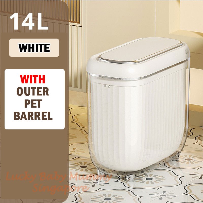 Slim Smart Sensor Dustbin with PET Barrel