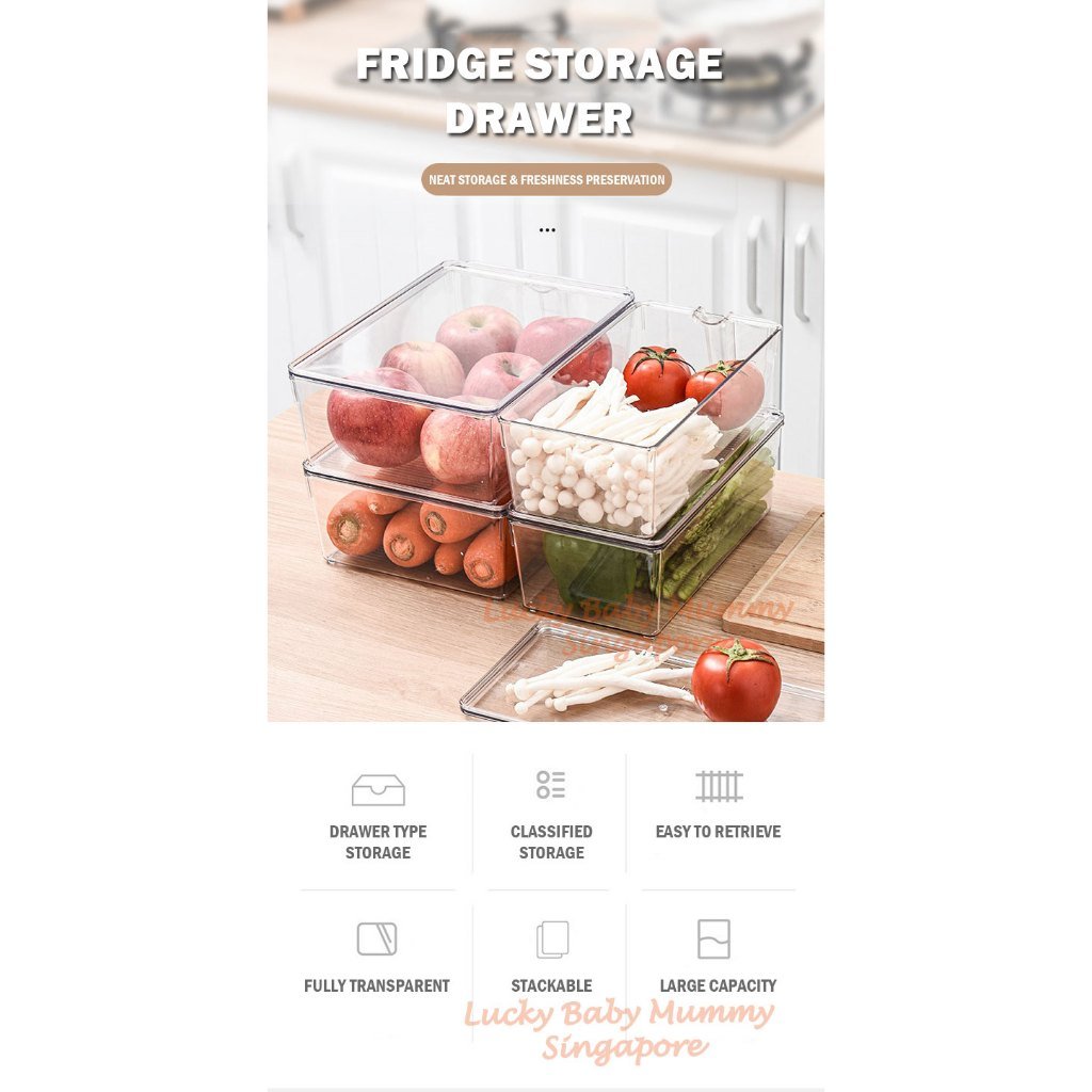 Stackable Fridge Storage Drawer