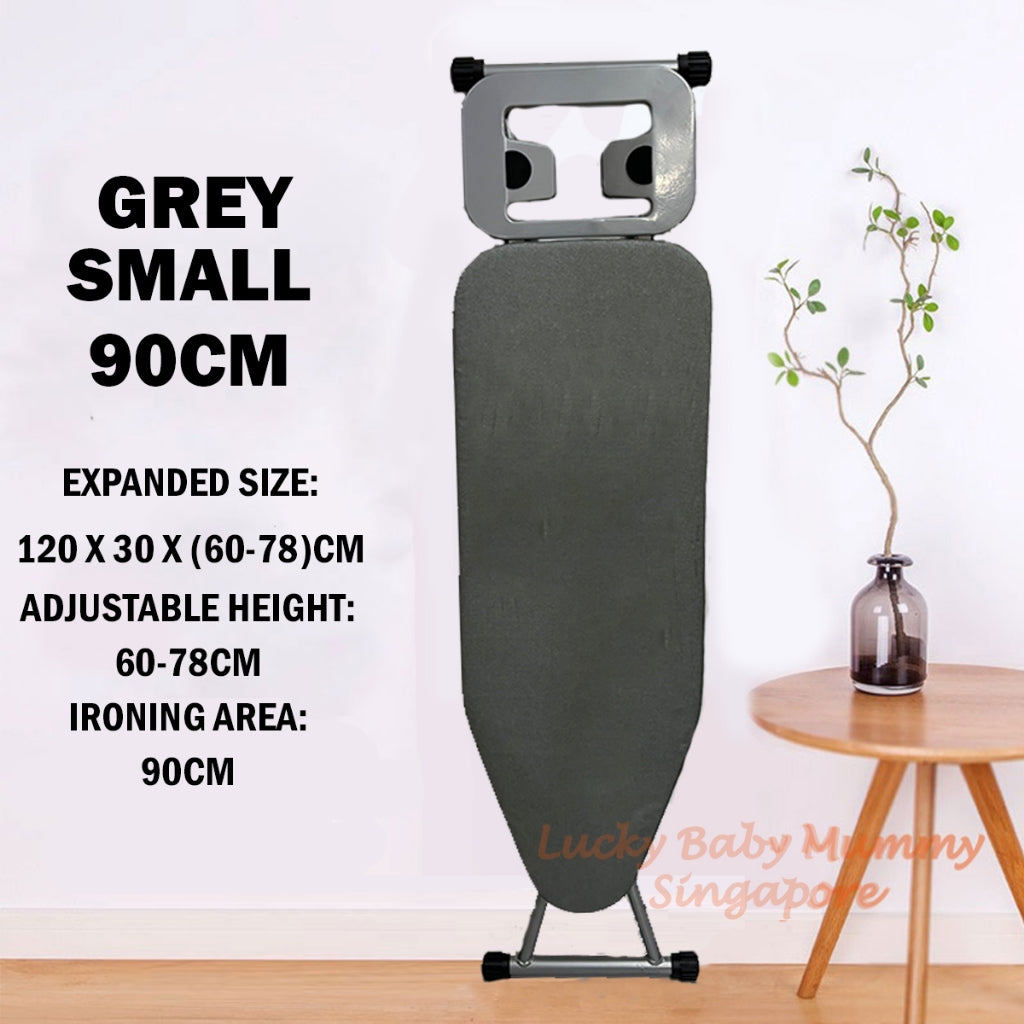 Standing Ironing Board with Premium Board Cover and Iron Rest