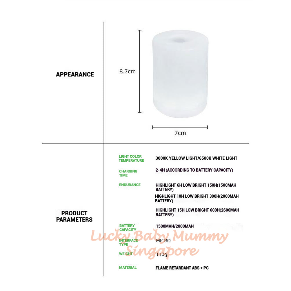 Type-C LED Light Mini Night Lamp/Light Adjustable Bedside Lamp/Study&Sleeping Lamp