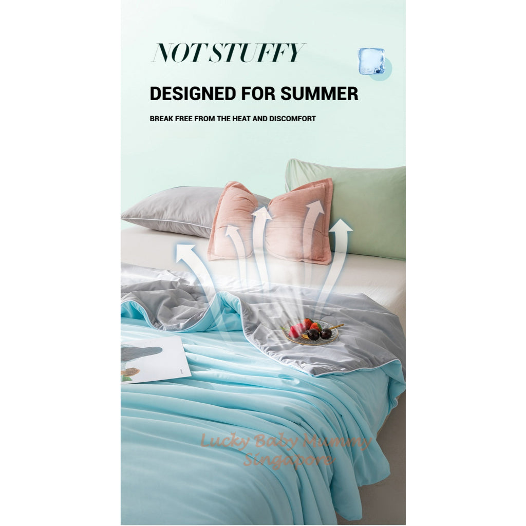 Class A Cooling Silk Summer Blanket/Washable Ice Silk Summer Quilt/Cotton Quilt Suitable For Summer