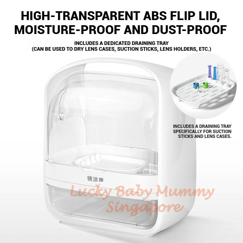 Orthokeratology Lens Storage Box/RGP Glasses & Hard Lenses Multilayer Storage Organizer