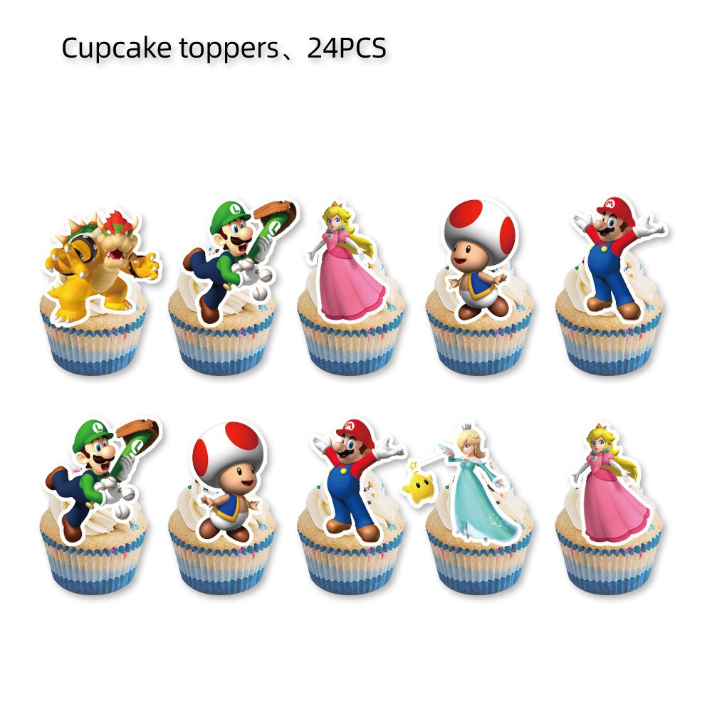Super Mario Party Supplies / Super Mario Theme Party Decoration / Event Kit / Birthday Ornaments