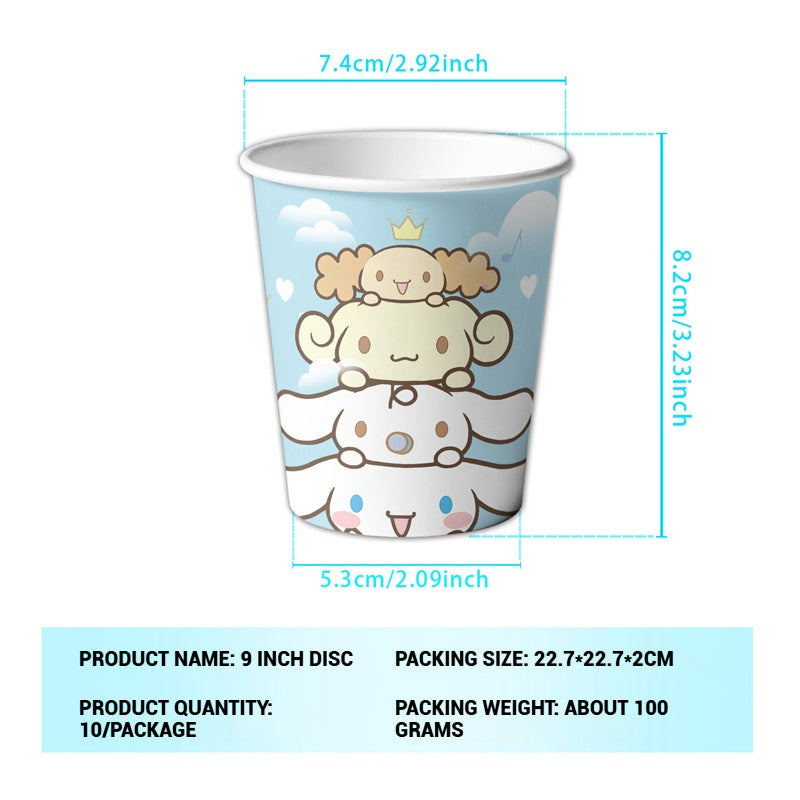 Cinnamoroll Party Supplies / Cinnamoroll Theme Party Decoration / Event Kit / Birthday Ornaments